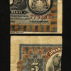 Greece 5 Drachmai 1922, VF, P-58, With National Bank Cut : 2 ,5 Drachmai