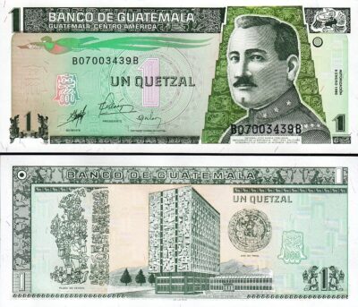Guatemala 1 Quetzal 1998, UNC, P-99