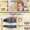 Honduras 100 Lempiras 2022 (2024), UNC, 2 Pcs PAIR, Consecutive, P-New, Prefx CZ