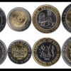 Kenya SET of 4 Coins, 1 5 10 20 Shillings 2018, UNC, BIMETAL