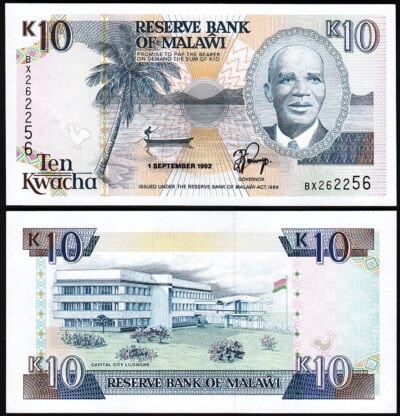 Malawi 10 Kwacha 1992, UNC, P-25b