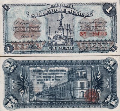 Mexico 1 Peso Toluca 1915, XF, P-S881