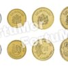 Morocco 4 Pcs UNC Coin Set,  1 5 10 20 Santimat 1987