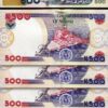 Nigeria 500 Naira 2020, UNC, 5 Pcs LOT, Consecutive, P-30