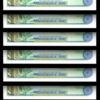 Rwanda 5000 Francs 1988, UNC, 10 Pcs LOT,  P-22a, Prefix F