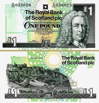 Scotland 1 Pound 2001, UNC, P-351e