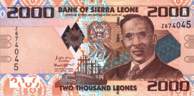 Sierra Leone 2000 Leones 2021, REPLACEMENT, Prefix Z , UNC, P-31