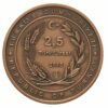 Turkey 2015 BRONZE CRUISER HAMIDIYE NAVY Serie UNC Galipoli War 100 Years Coin - Image 3
