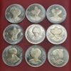 Turkey, Ottoman Sultans 9 Pcs Coin SET, 2024, UNC, BIMETAL