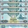 UAE United Arab Emirates 20 Dirhams 2007, UNC, 5 Pcs LOT, Consecutive, P-21c