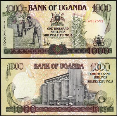 Uganda 1000 Shillings 2000, UNC, P-39