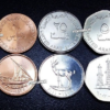 United Arab Emirates 6 Pcs Coins SET, 1 5 10 25 50 Fils 1 Dirham 2001-2014 UNC - Image 3