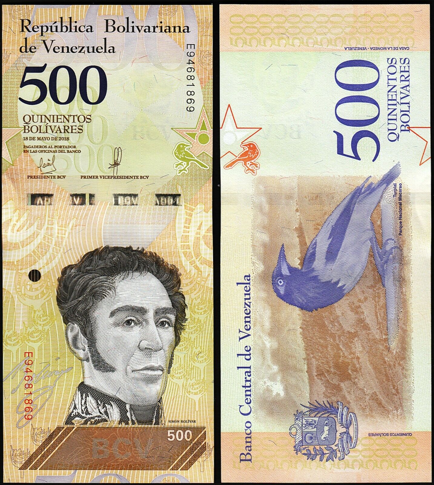 Купить Купюры Венесуэлы 10 Боливар 2008 Год