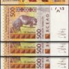 W.A.S, MALI 500 Francs 2022, UNC, 20 Pcs LOT, Consecutive, P-New (419) - Image 3