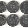 Bangladesh, UNC, 3 Pcs COINS SET, 1 2 5 Taka 2010 2013