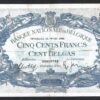 Belgium 500 Francs 100 Belgas 1939, VF+, P-109a