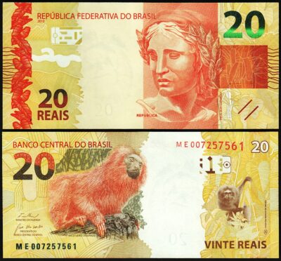 Brazil 20 Reais ND 2010 (2025), UNC, Prefix ME, P-New Date, New Sign