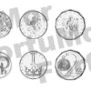 CZECH REPUBLIC UNC 5 (x) 7 COINS SET, 10 20 50 Haleru 1 2 5 10 KORUN 1999 2012 - Image 3