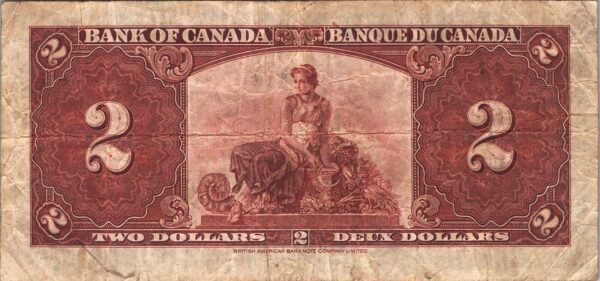 Canada 2 Dollar 1937, VF, P-59b - Image 3