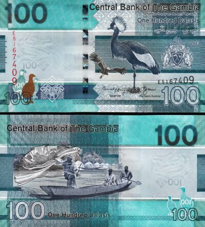 Gambia 100 Dalasis 2023 (2024), UNC, P-41c