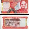 Gambia 5 Dalasis 2001, UNC, P-20a, Sign 13