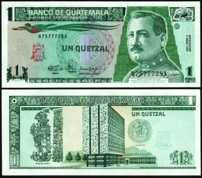 Guatemala 1 Quetzal 1990, UNC, P-73a