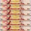Guyana 50 Dollars 2016, UNC, 10 PCS Consecutive LOT P-41, Commemorative Banknote
