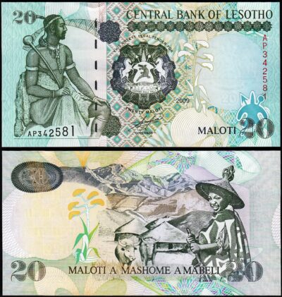 Lesotho 20 Maloti 2009, UNC, P-16g