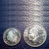 Liberia 5 (x) 2 Pcs Coin Set, 25 50 Cents 2000, UNC