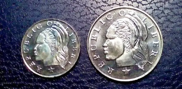 Liberia 5 (x) 2 Pcs Coin Set, 25 50 Cents 2000, UNC - Image 3