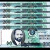 MOZAMBIQUE 200 METICAIS 16-06-2011 , UNC , 5 PCS LOT , P-152