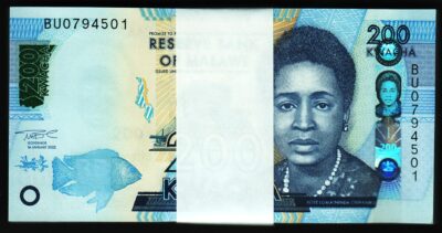 Malawi 200 Kwacha 2022, UNC, BUNDLE, Pack of 100 PCS, Consecutive, P-65Af