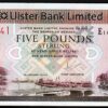 Northern Ireland Ulster Bank 5 Pounds , 2013 , RADAR E 1474741 , UNC , P-340