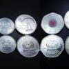 Papua New Guinea 5 (x)8 Pcs Coin SET, UNC,1 2 5 10 20 50 TOEA 1 2 KINA 1996 2008 - Image 3