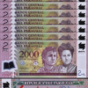 Paraguay 2000 Guaranies 2023, UNC, 10 Pcs LOT, Consecutive, POLYMER, P-228e NEW