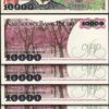 Poland 10000 Zloty 1987, UNC, 5 Pcs LOT, P-151a, S.Wyspianski