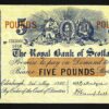 Scotland 5 Pounds 3 May 1960, aXF, P-323c