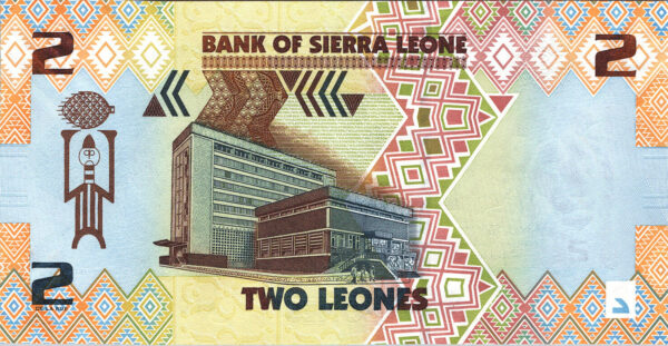 Sierra Leone 2 Leones 2022, REPEATAR No 619 619 UNC, P-New Design - Image 3