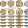 Slovenia Coin 5 (x) 9 Pcs SET, 10 20 50 S. 1 2 5 10 20 50 Tolarjev 1992 2005 UNC
