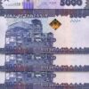 Tanzania 5000 Shillings Nd 2020, UNC, 5 PCS Consecutive LOT, P-43