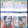 Venezuela 2 Bolivares 2012, UNC, 20 Pcs LOT, Consecutive, P-88