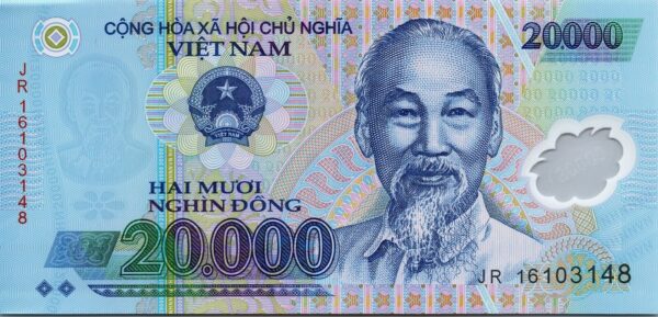 Vietnam 20000 Dong 2016, AUNC - UNC, P-120g