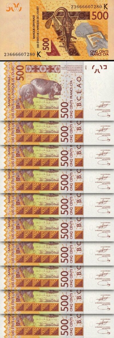 DJIBOUTI - SET / LOT de 5 PIÈCES - 5 10 20 50 100 Francs - 1991 2007 2010  2013