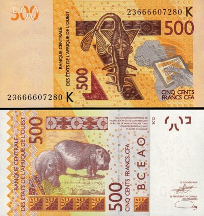 West Af St, SENEGAL, 500 Francs 2012- 2023, aUNC, P-719Kl