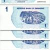 Zimbabwe 1 Dollar 2006 2007, UNC, 20 Pcs LOT, Consecutive, P-37, Bearer Cheque - Image 3