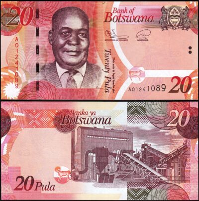 Botswana 20 Pula 2022, UNC, P-31