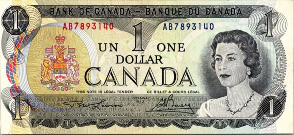 Canada 1 Dollar 1973, VF, P-85a