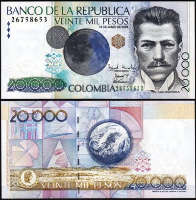 Colombia 20000 20,000 Pesos, 18-06- 2003, UNC, P-454g