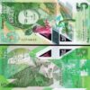 East Caribbean 2 Pcs Set 2 5 Dollars 2021 2023, UNC, P-55 61, POLYMER Comm. - Image 7