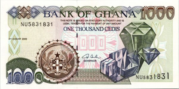 Ghana 1000 Cedis 2003, UNC, P-32i